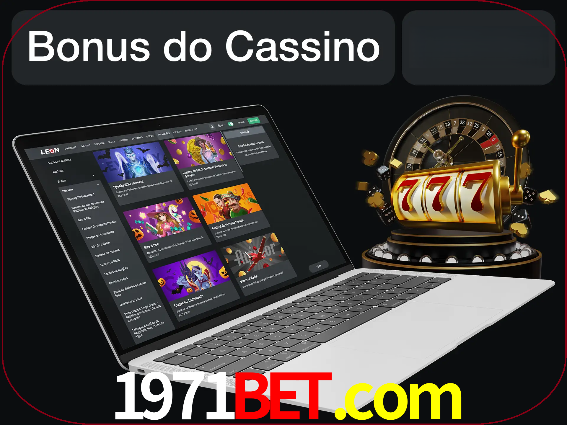 Use o bônus do cassino para começar melhor.