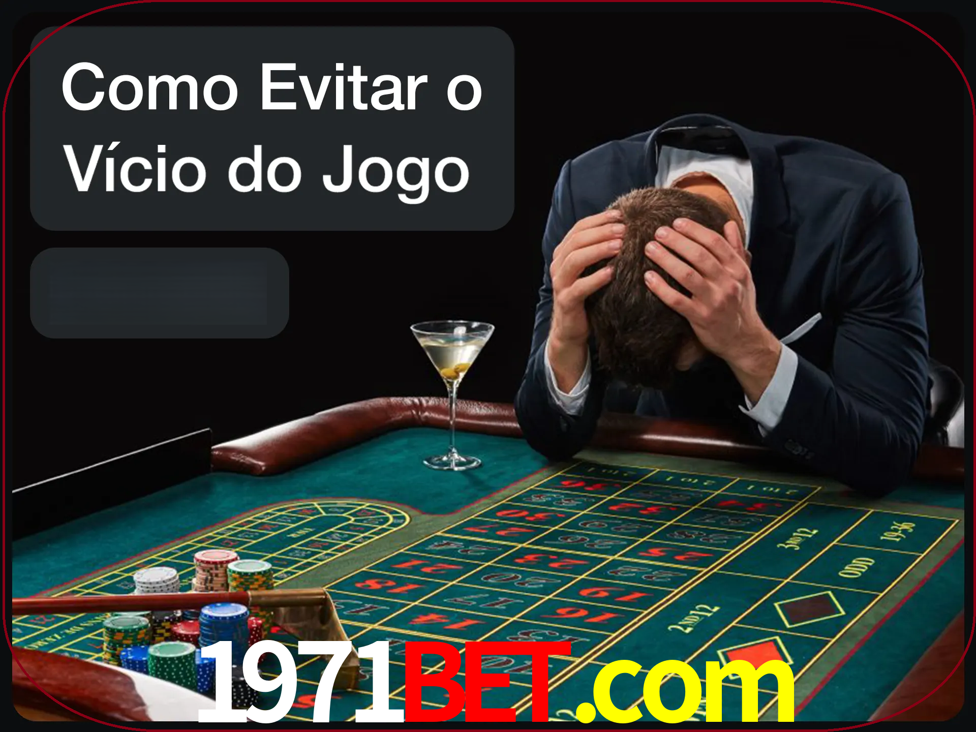 Você é responsável por cada uma de suas apostas.